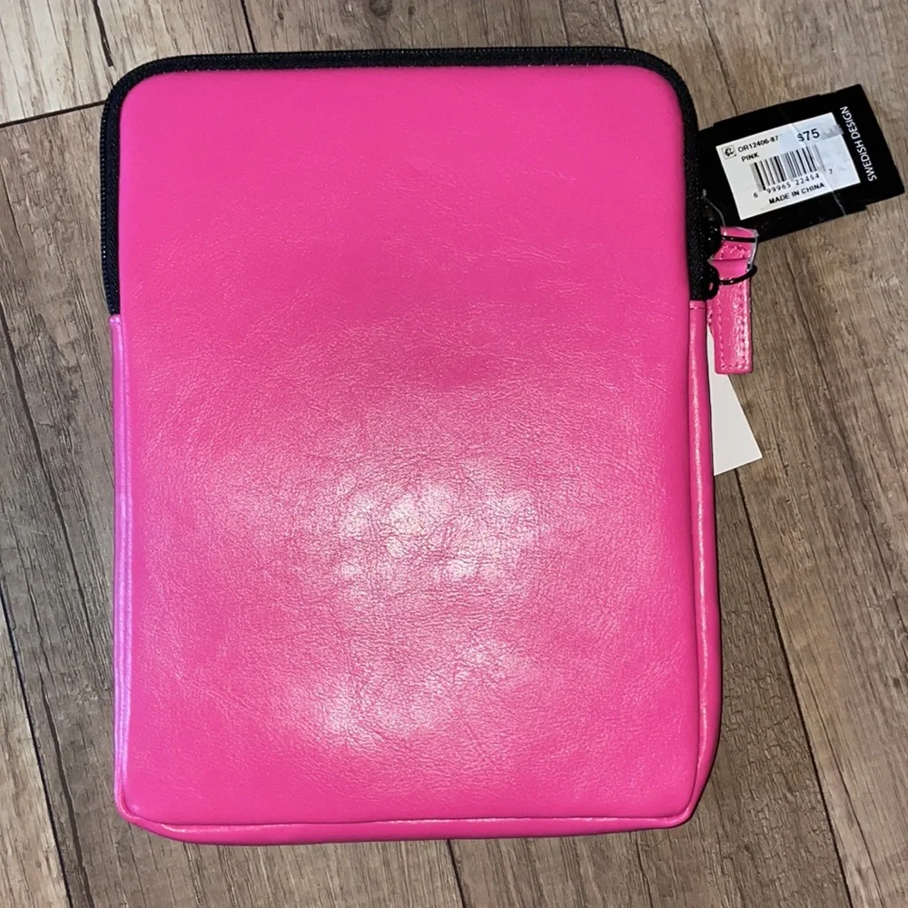 New Ordning & Reda pink soft faux leather ereader tablet case sleeve 8 x 10